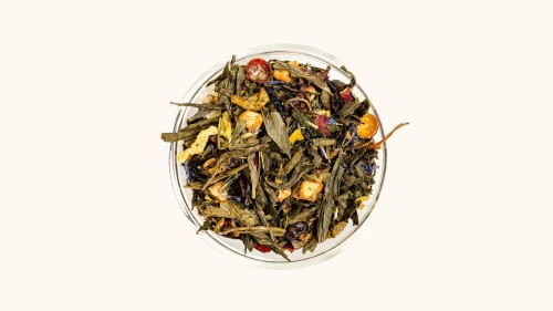 Herbata zielona aromatyzowana Sencha Grenada