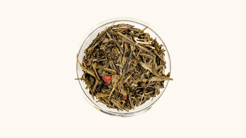 Herbata zielona aromatyzowana Truskawki w Śmietanie