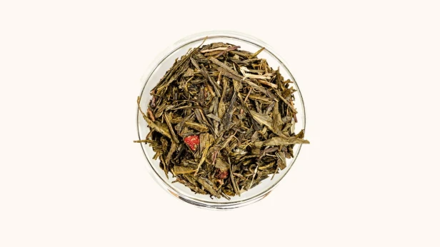 Herbata zielona aromatyzowana Truskawki w Śmietanie