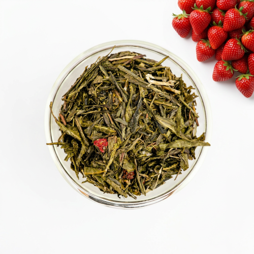 Truskawki w Śmietanie — herbata zielona aromatyzowana