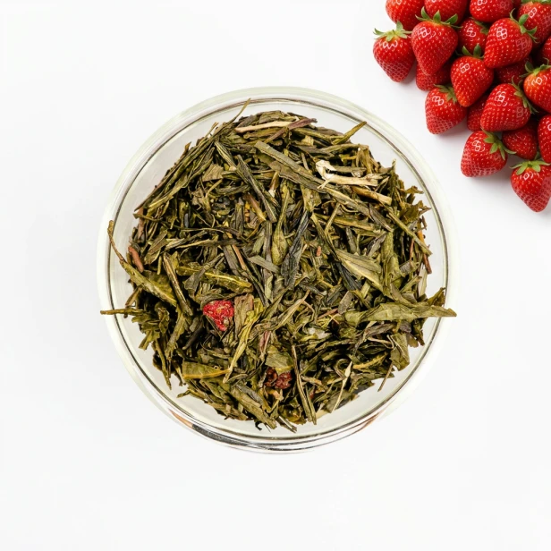 Truskawki w Śmietanie — herbata zielona aromatyzowana