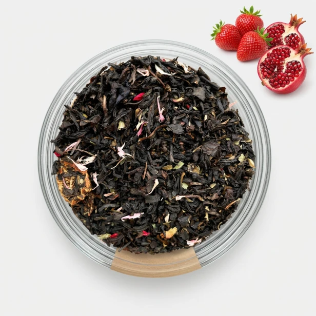 Śmietankowe Truskawki — herbata czarna aromatyzowana