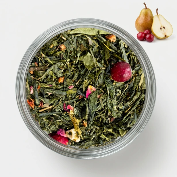 Sencha Gruszka i Żurawina — herbata zielona aromatyzowana