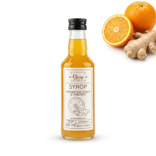 Syrop pomarańczowy z imbirem 200ml